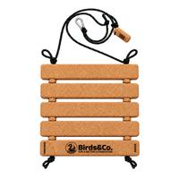 Birds&Co. Léman 1 nesting platform: cork slats, marine rope and carabiner